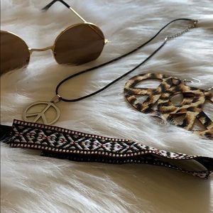 4 Piece Hippie Costume Accessories Set